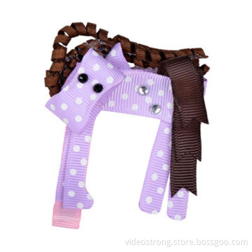 Hair Bow with Rhinestone StonesNew